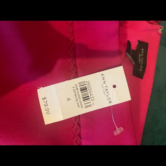 Ann Taylor Hot Pink Pencil Skirt - Picture 2 of 3